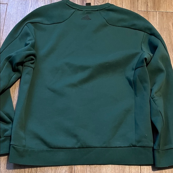 adidas Men's Dark Green Crewneck Sweatshirt - Picture 4 of 6
